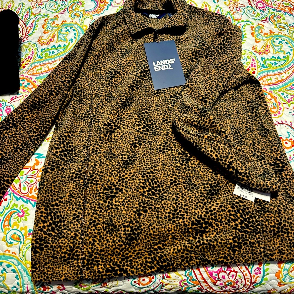 Land’s End NWT Fleece pull over